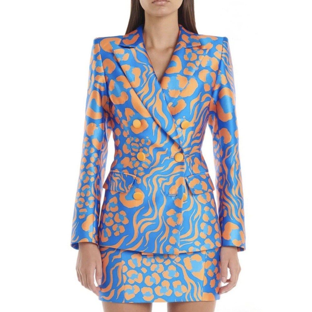 NWT Eliya The Label Eden 3 Piece Set Orange & Blue Animal Print Size Large/XL